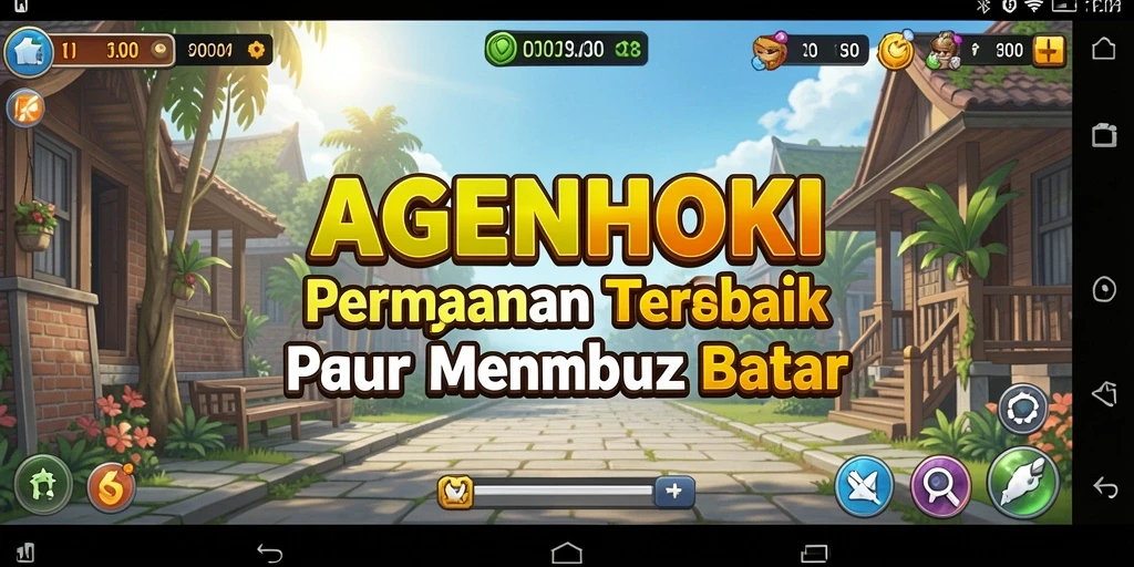 Tampilan gameplay AGENHOKI yang menarik dan penuh warna.