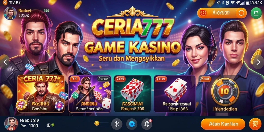 Tampilan gameplay yang menarik di CERIA777 dengan desain grafis yang memukau.