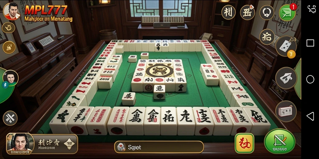 Tampilan gameplay Mahjong yang mendebarkan di MPL777.