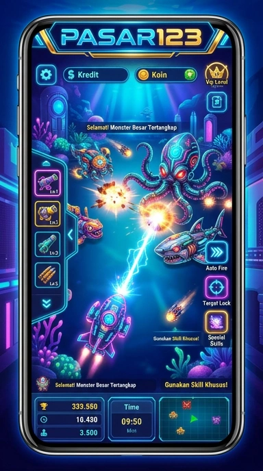 Screenshot kategori aplikasi yang tersedia di pasar123.